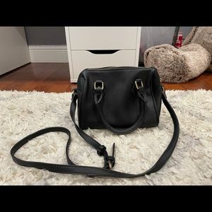 Basic black cross body bag
